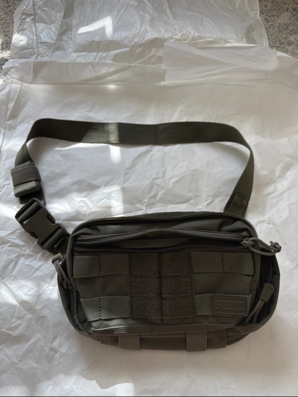 5.11 Tactical Olive Green Belt Pack with MOLLE Panels